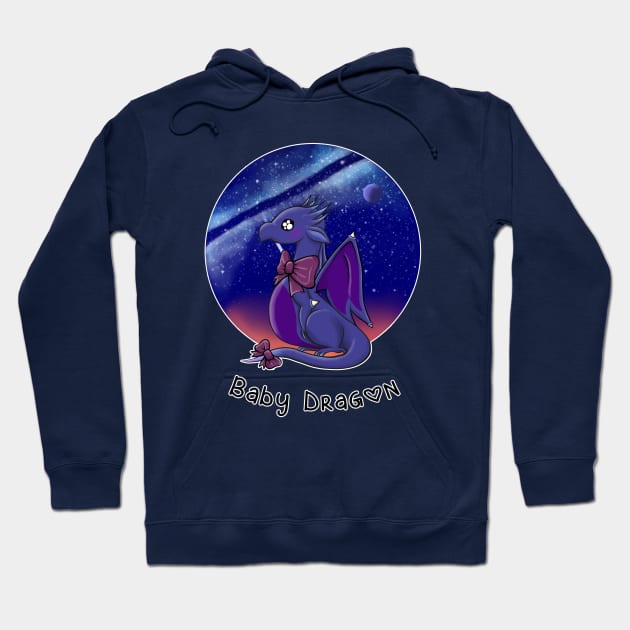 Galaxy Baby Dragon Hoodie by TreatYourLittle